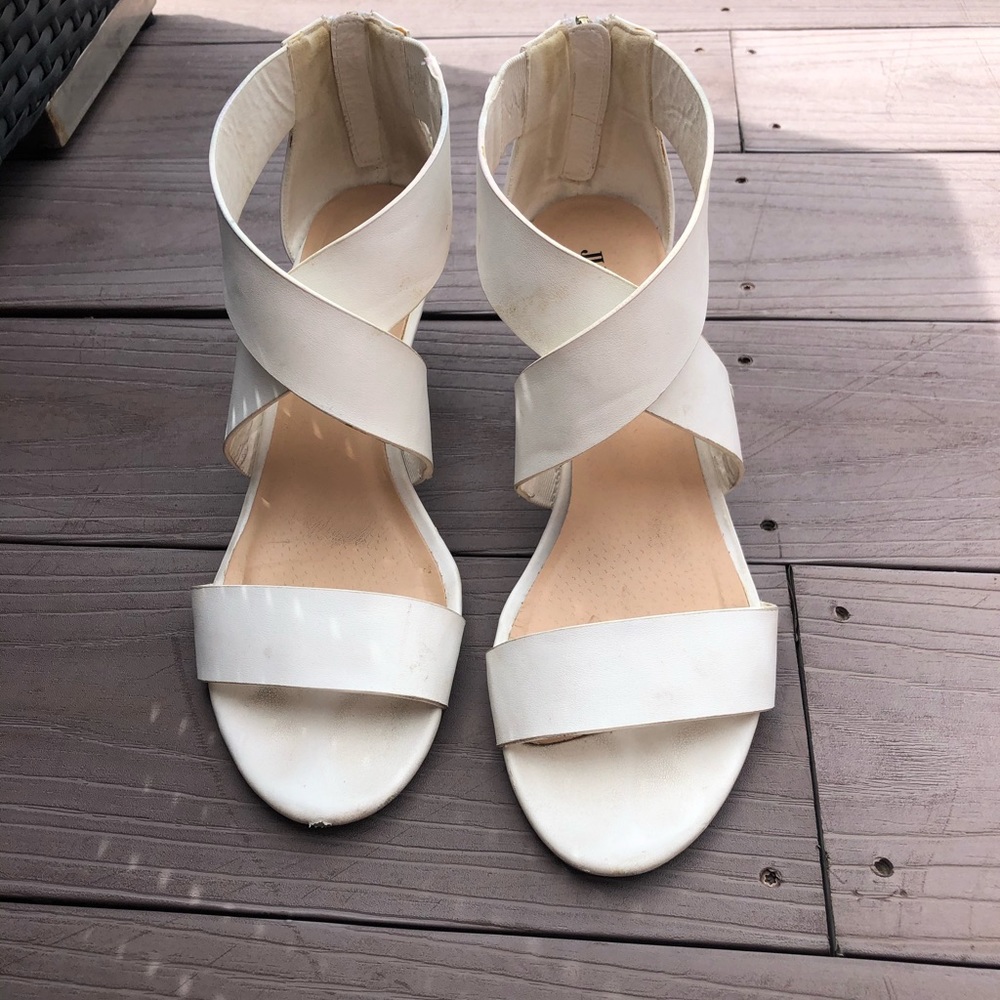 White sandals